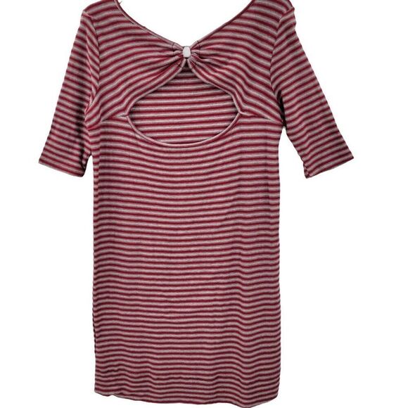 Free People We The Free Womens S Striped Frenchie T-Shirt Dress - Picture 2 of 5